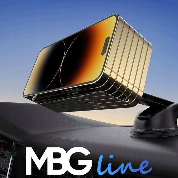 Uchwyt samochodowy na telefon iPhone z ładowarką indukcyjną MagSafe QI2 - MBG Line MBG-Q2