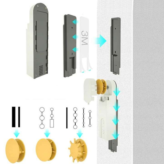 Inteligentny napęd - silnik do rolet i żaluzji z systemem łańcuszkowym, sterownik Bluetooth do aplikacji TUYA