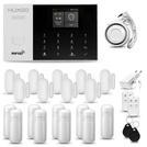 Bezprzewodowy alarm GSM + WiFi - system alarmowy HUXGO z aplikacją TUYA - zestaw alarmowy HXA005 2G B R9D9 PS z syreną przewodową