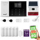 Alarm bezprzewodowy WiFi + GSM 4G - zestaw alarmowy HUXGO z aplikacją TUYA - HXA005 4G B R5 BS z syreną bezprzewodową