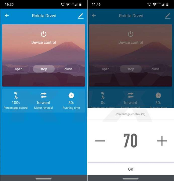 Inteligentny sterownik do rolet RTX CRT WiFi kompatybilny z aplikacją TUYA SMART