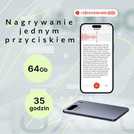 HUXGO Slim AI FW920E – ultracienki dyktafon cyfrowy z Bluetooth 5.3, 64 GB i funkcjami AI