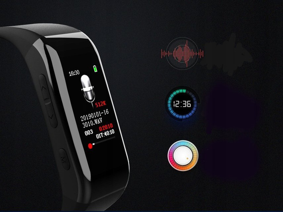 Dyktafon smartband WR-50A 16GB - opaska na rękę z detekcją dźwięku