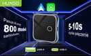 HUXGO, bezprzewodowy adapter samochodowy 2w1, kompatybilny z CarPlay i Android Auto BY963A