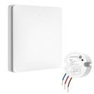 Wyłącznik pojedynczy Linptech biały K9W1(biały) + odbiornik  R2