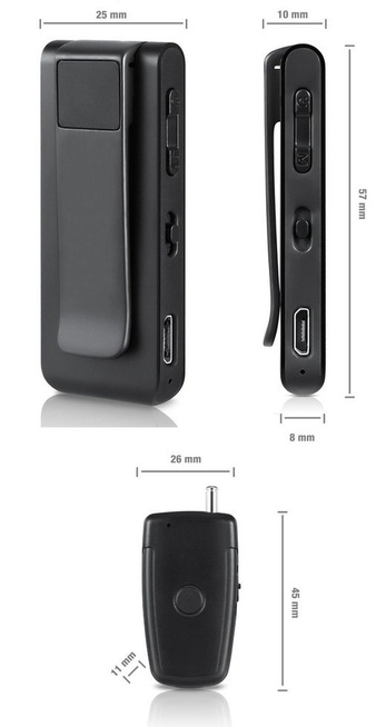 Profesjonalny dyktafon DVR309 - podsłuch 16GB