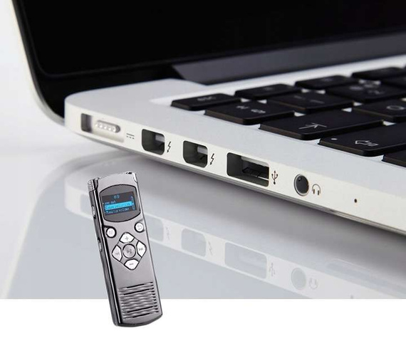 Dyktafon profesjonalny DVR-616 16GB - detekcja dźwięku