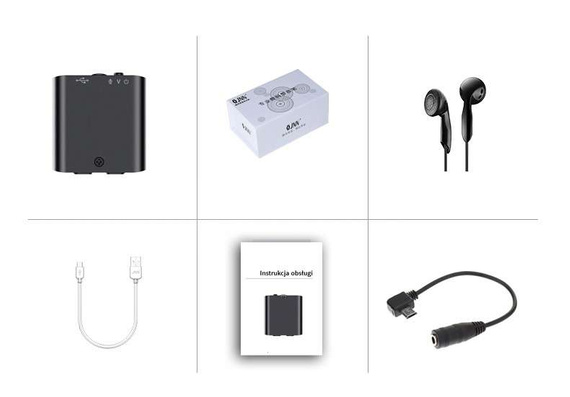 MINI DYKTAFON SZPIEGOWSKI SPY USB DETEKCJA 32GB Q63