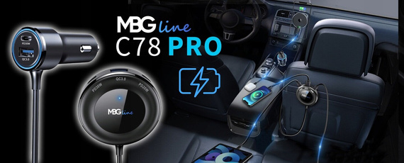 Rozdzielacz USB do zapalniczki samochodowej, ładowarka USB - MBG line C78 PRO