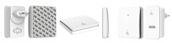 Bezbateryjny, bezprzewodowy dzwonek LINBELL M2L - 80m