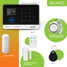 Bezprzewodowy alarm GSM + WiFi - system alarmowy HUXGO z aplikacją TUYA - zestaw alarmowy HXA003 2G B R1 PS z syreną przewodową