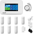 Bezprzewodowy alarm GSM + WiFi - system alarmowy HUXGO z aplikacją TUYA - zestaw alarmowy HXA006 2G W R7 PS z syreną przewodową