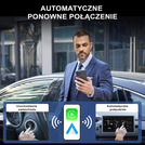 HUXGO, bezprzewodowy adapter samochodowy 2w1, kompatybilny z CarPlay i Android Auto BY963A