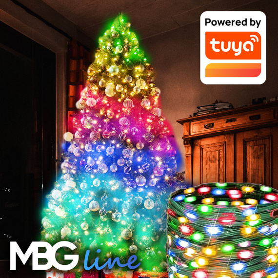 Lampki choinkowe WiFi 10m - SMART lampki LED USB kompatybilne z aplikacją TUYA SMART