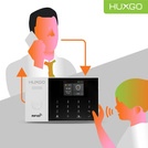 Bezprzewodowy alarm GSM + WiFi - system alarmowy HUXGO z aplikacją TUYA - zestaw alarmowy HXA005 2G B R5 PS z syreną przewodową