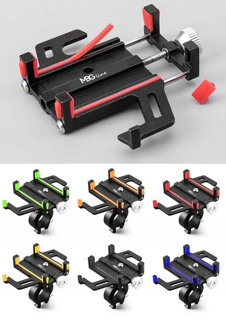 Aluminiowy uniwersalny uchwyt na telefon do roweru / hulajnogi / motocykla MBG line BM PRO MH29A