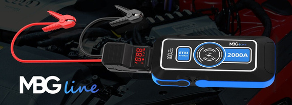 Jump Starter Wysokiej Mocy 59.2Wh Powerbank 16000mAh PD60W QC3.0 Rozruch Latarka LED - MBG line ET03 PRO MAX