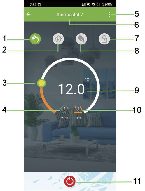 Termostat Pokojowy Regulator Temperatury WIFI 16A WHITE