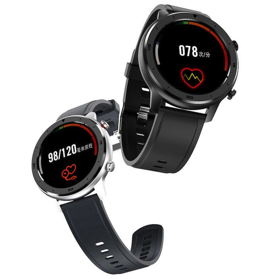 Smartwatch DT78 - zegarek elektroniczny, czarno-czerwony