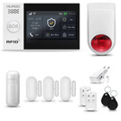 Bezprzewodowy alarm GSM + WiFi - system alarmowy HUXGO z aplikacją TUYA - zestaw alarmowy HXA007 2G B D3 BS z syreną bezprzewodową