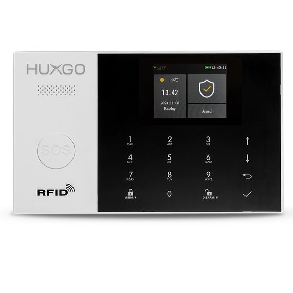 Bezprzewodowa centrala alarmowa GSM + WiFi z aplikacją TUYA SMART, HUXGO - HXA005 2G