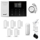 Bezprzewodowy alarm GSM + WiFi - system alarmowy HUXGO z aplikacją TUYA - zestaw alarmowy HXA005 2G B D5 PS z syreną przewodową