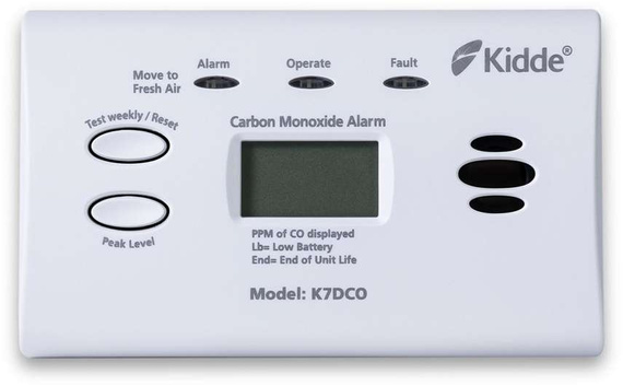Czujnik tlenku węgla LCD Kidde K7DCO