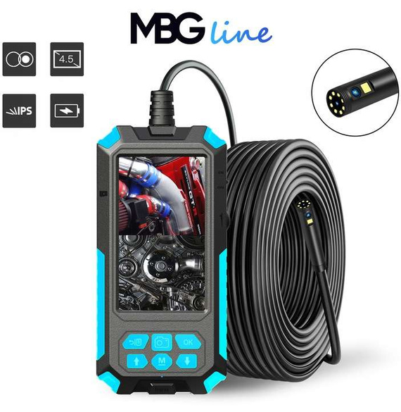  Endoskopowa kamera inspekcyjna z podwójną kamerą MBG Line 5m 2xFull HD