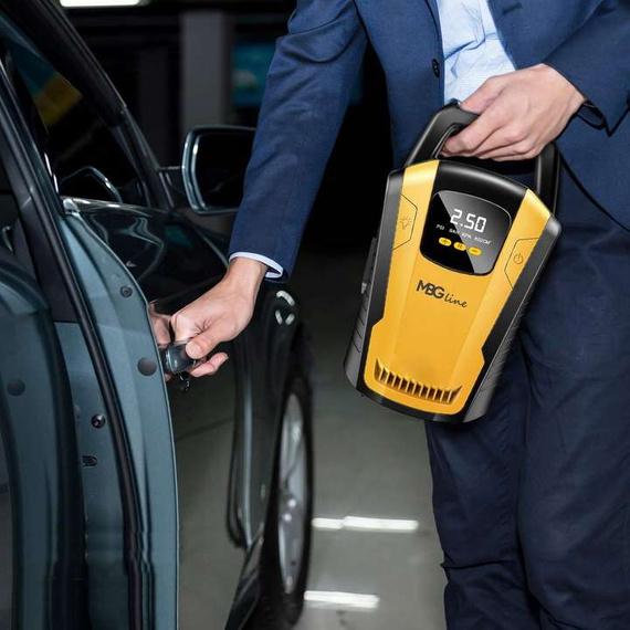 Kompresor samochodowy MBG line 3650 - sprężarka 12V z wyświetlaczem LED