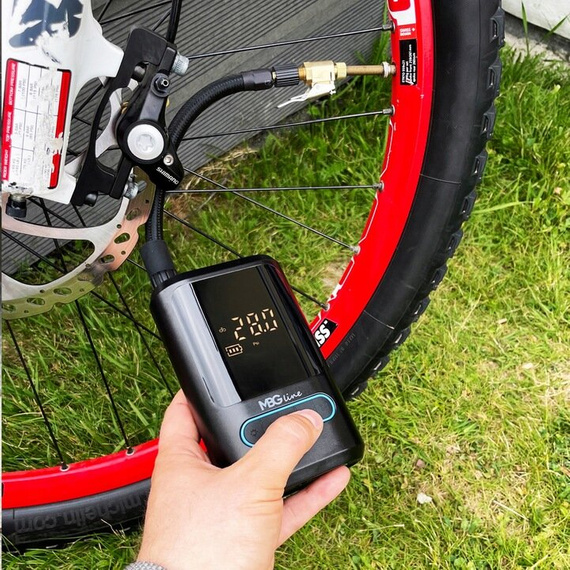 Bezprzewodowy Kompresor Pompka Elektryczna Rowerowa Samochodowa - MBG line 8466 PRO