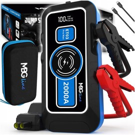 Jump Starter Wysokiej Mocy 59.2Wh Powerbank 16000mAh PD60W QC3.0 Rozruch Latarka LED - MBG line ET03 PRO MAX
