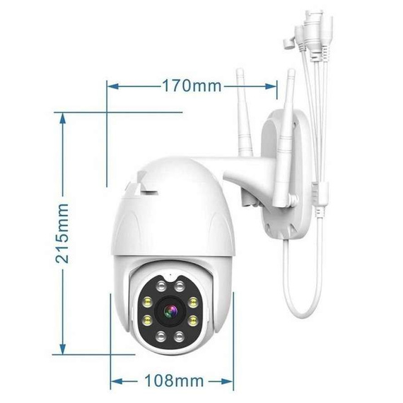 Kamera zewnętrzna RTX34AI - monitoring SmartCam kompatybilna z aplikacją TUYA SMART
