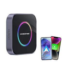 HUXGO, bezprzewodowy adapter samochodowy Ai Smart Box 3w1, kompatybilny z CarPlay i Android Auto BY961P