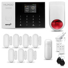 Bezprzewodowy alarm GSM + WiFi - system alarmowy HUXGO z aplikacją TUYA - zestaw alarmowy HXA005 2G B D7 BS z syreną bezprzewodową