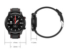 Smartwatch DT78 - zegarek elektroniczny, czarno-czerwony