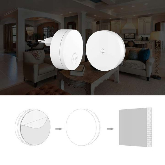 Bezprzewodowy dzwonek LINPTECH G6LW z WiFi kompatybilny z aplikacją TUYA SMART