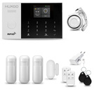 Bezprzewodowy alarm GSM + WiFi - system alarmowy HUXGO z aplikacją TUYA - zestaw alarmowy HXA005 2G B R3 PS z syreną przewodową
