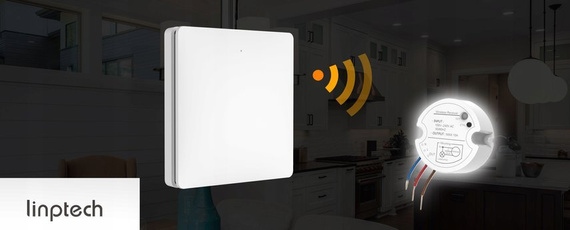 Bezbateryjny, bezprzewodowy włącznik światła LINBELL K9W1 (biały)
